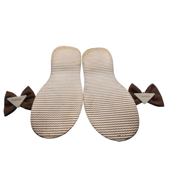 Fashion Brand Girls Loafers – Size EU 33 / US 1 – Cream with Brown Bow - Picture 6 of 6